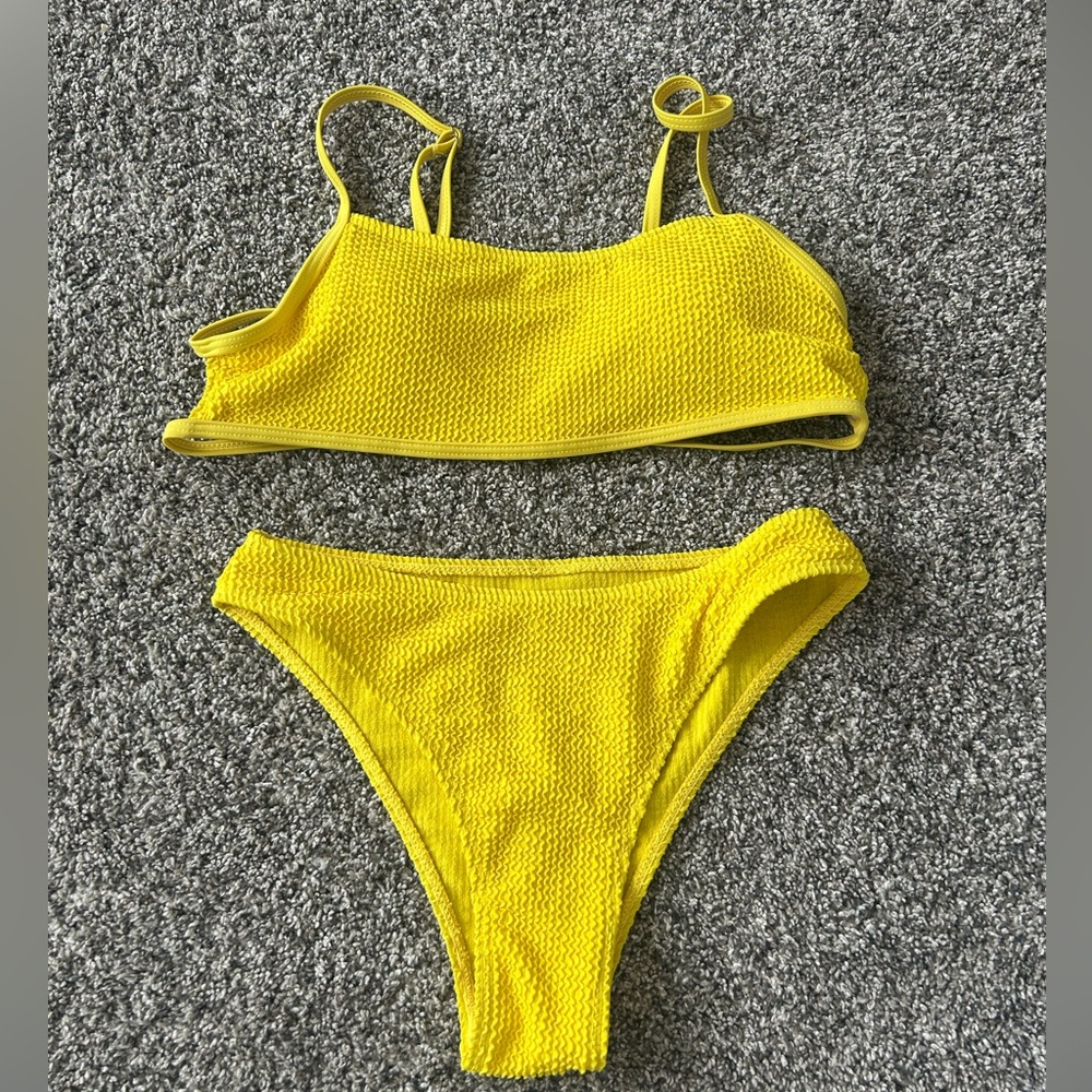 yellow bikini set